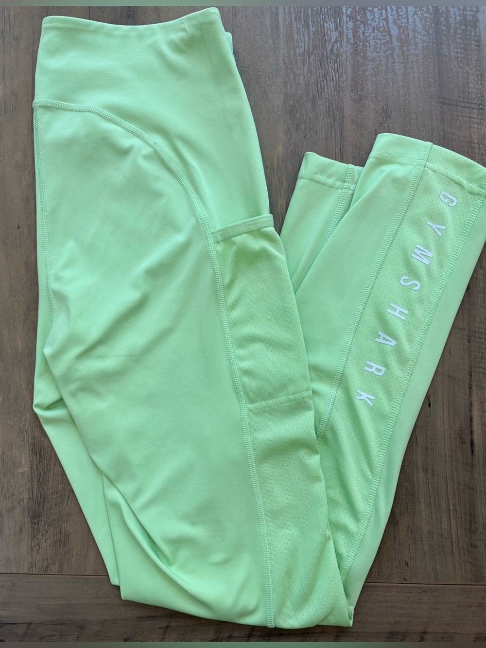 Gymshark Bali Green High Waist Side Pocket Leggings Size L